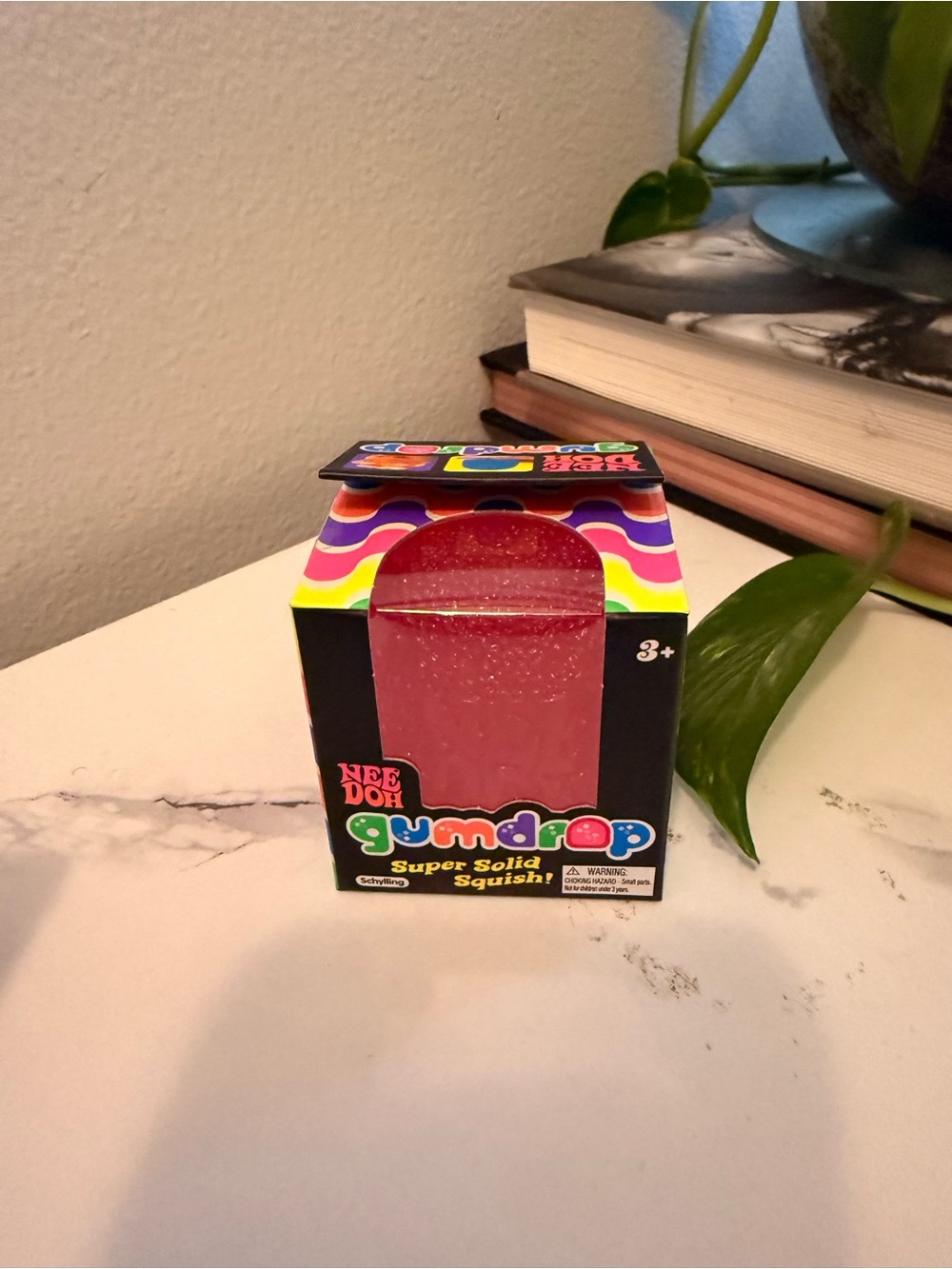 NeeDoh Gumdrop Super Solid Squish! - Pink